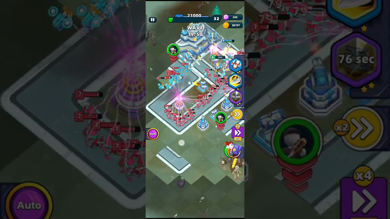 Tesla tower gamepaly super hard level 