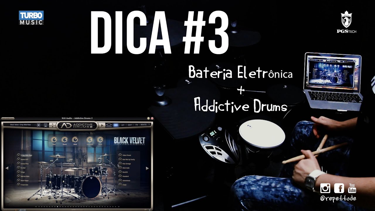 Dica #3 - Bateria Eletrônica + Addictive Drums
