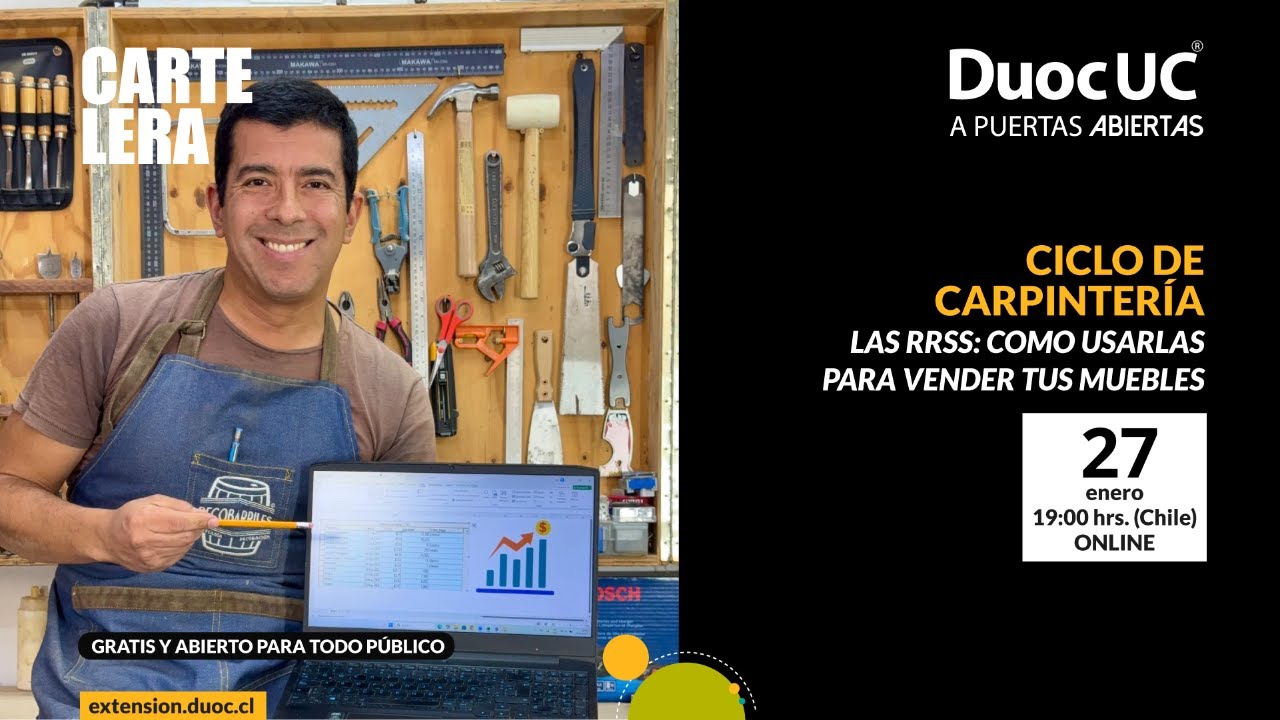 Ciclo de carpintería: Las RRSS: como usarlas para vender tus muebles