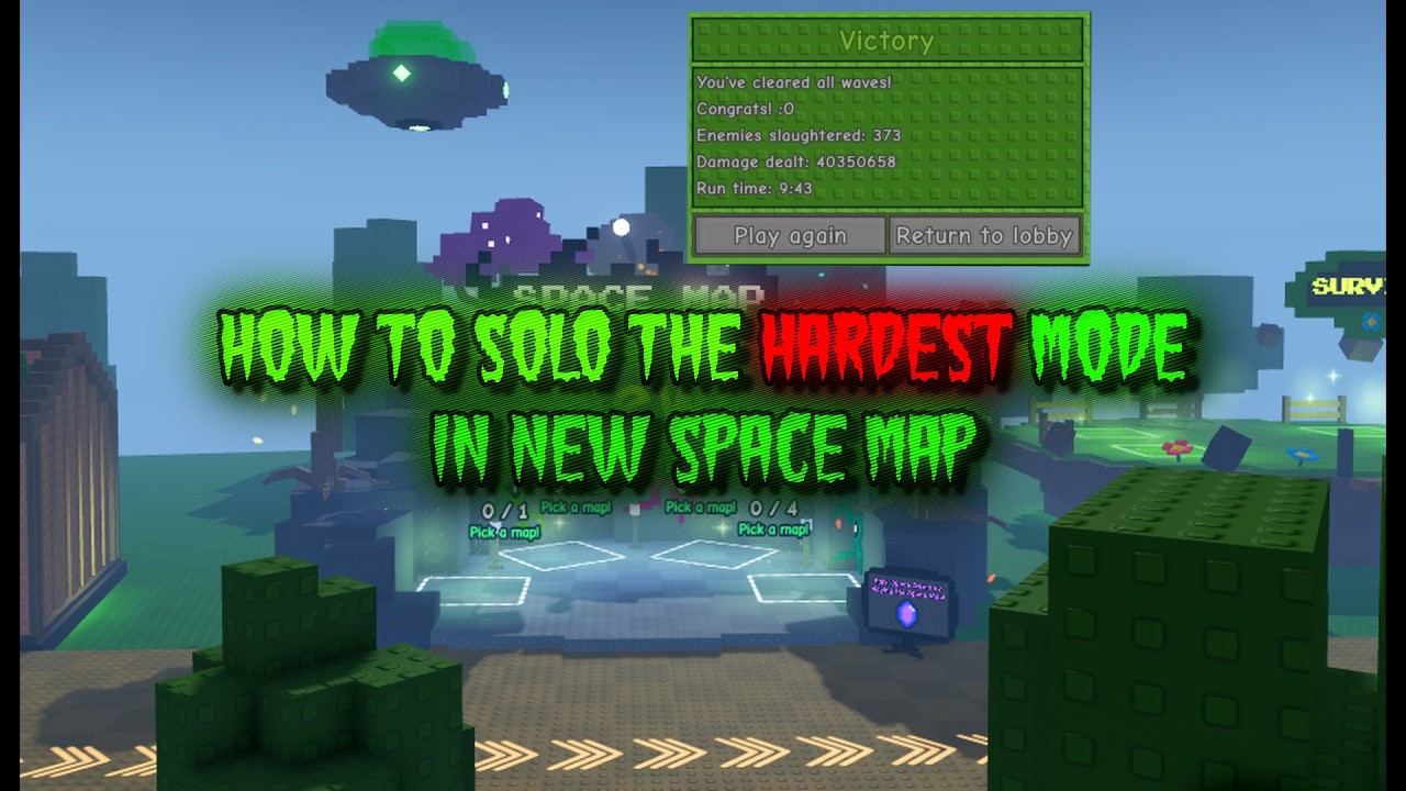 How to Solo New Space Map Level 6 In Garden Tower Defense