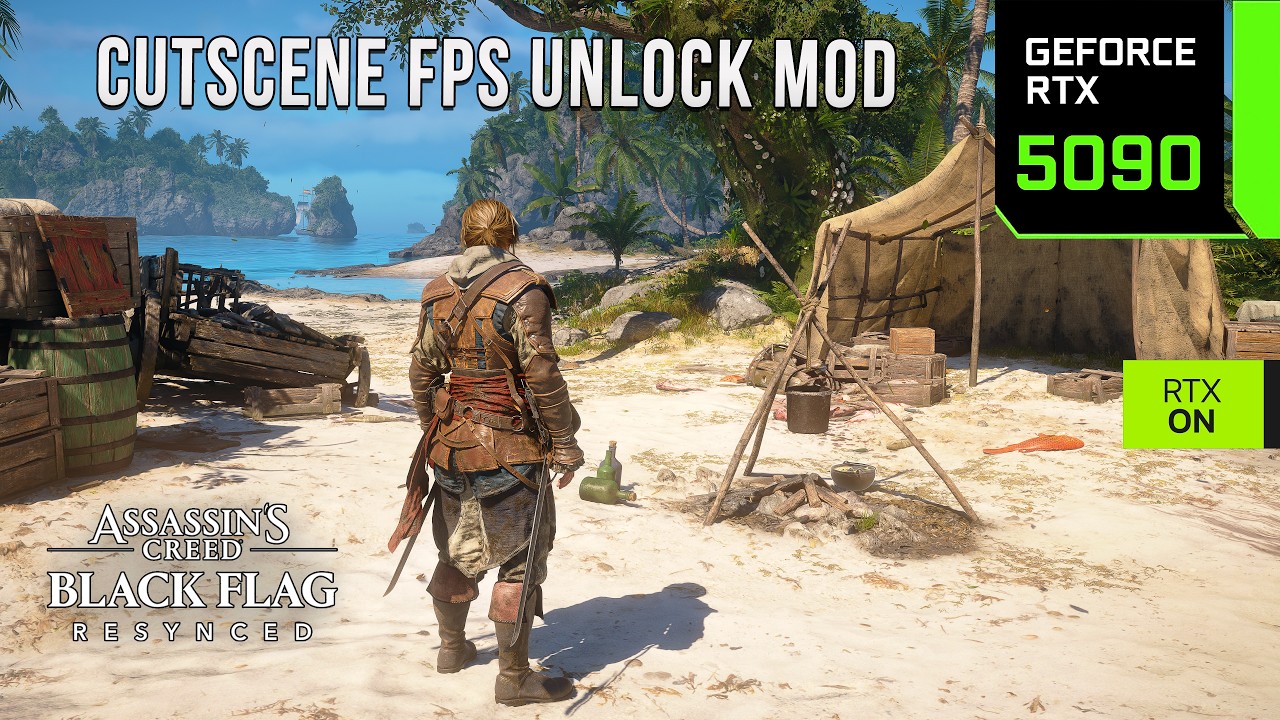 Assassin's Creed Black Flag - RTX 5090 | 4K Max Settings | Ray Tracing (DLSS / FG ON)