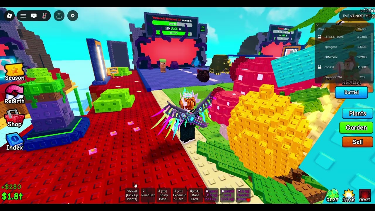 Jandel does admin abuse in Plants vs Brainrots 