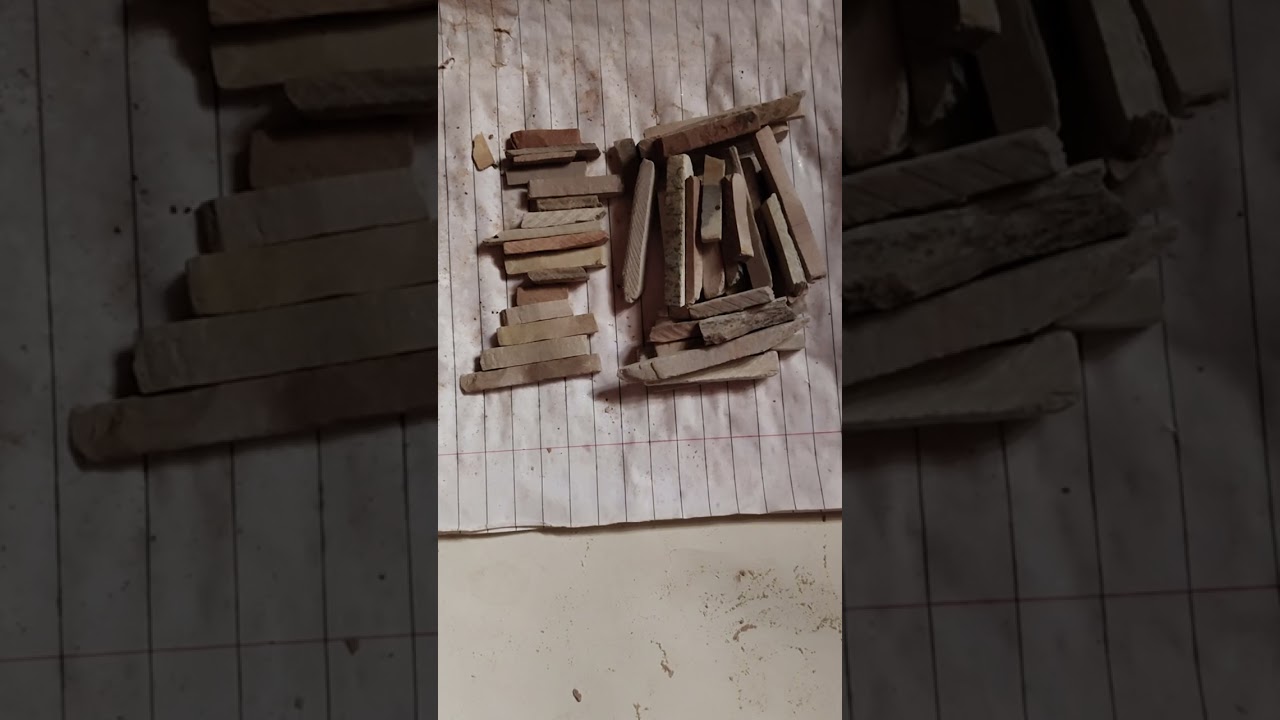 Wet broken tukda slate pencil cleaning video #crunchycrumbles #slatepencilcleaning #slatepencilasmr 