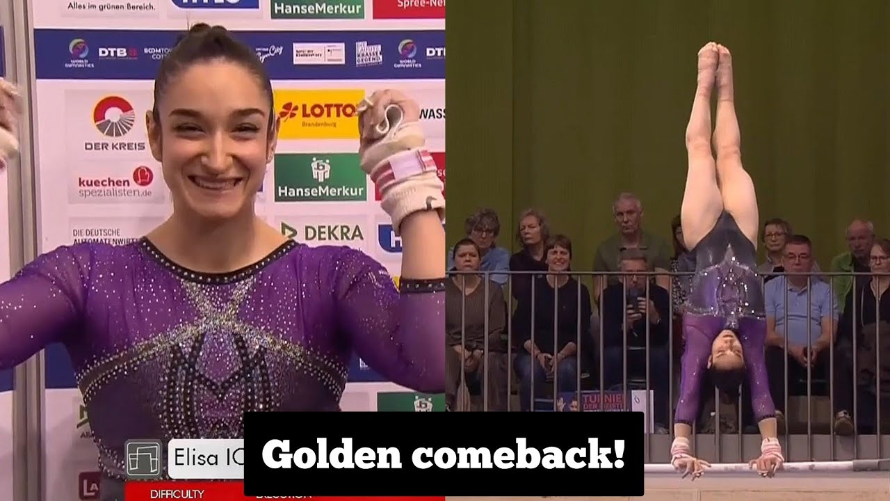 Elisa Iorio takes GOLD 🥇 on bars after coming back from injury - Cottbus World Cup 2026