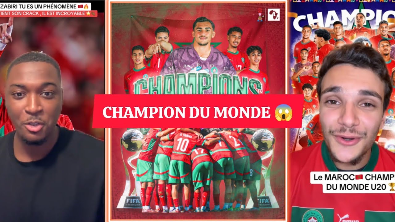 😱 HISTORIQUE LE MAROC EST CHAMPION DU MONDE 