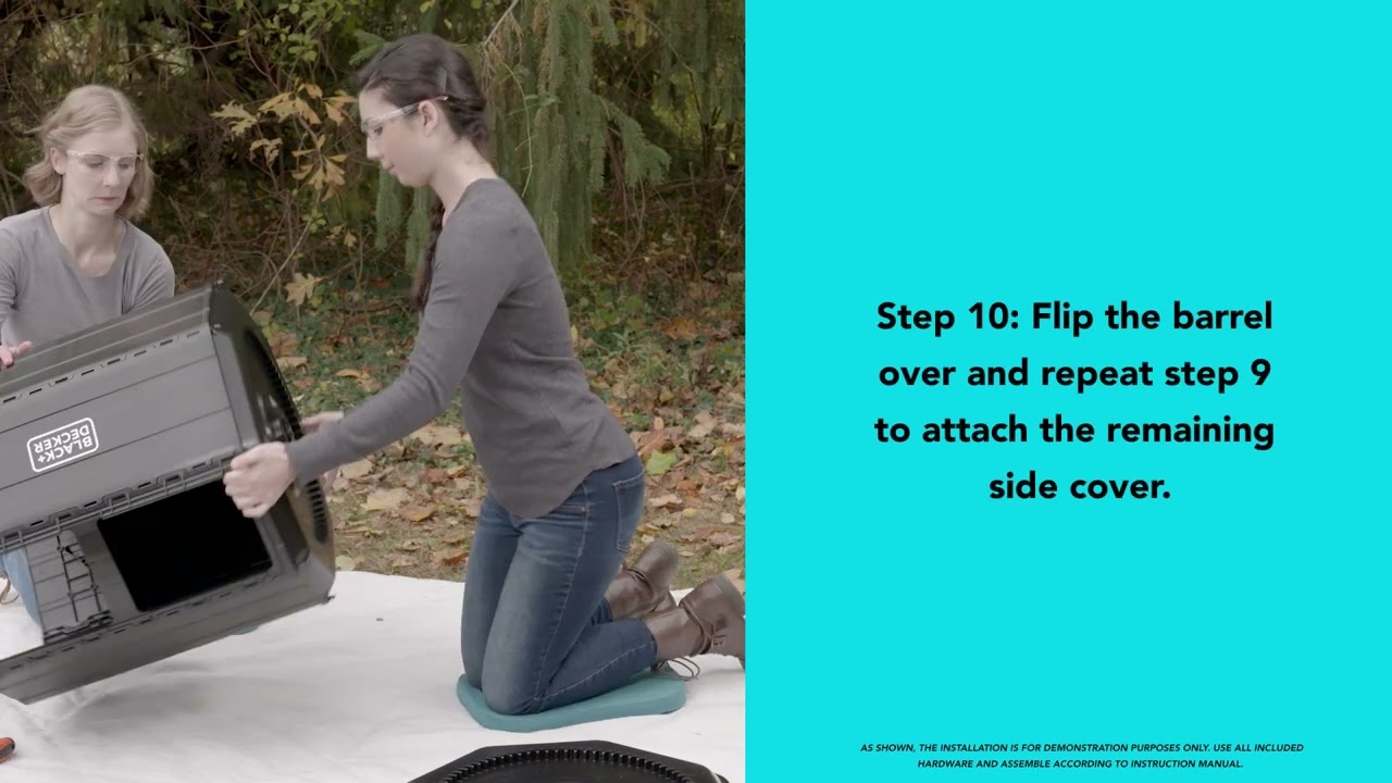 BLACK+DECKER How to build our 40 Gallon Tumbler Composter