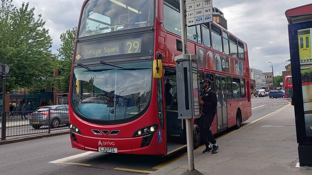 FRV - London Bus Route 29 | Wood Green ➡ Trafalgar Square | HV110 - LJ13 FCL | Volvo B5LH Gemini 2