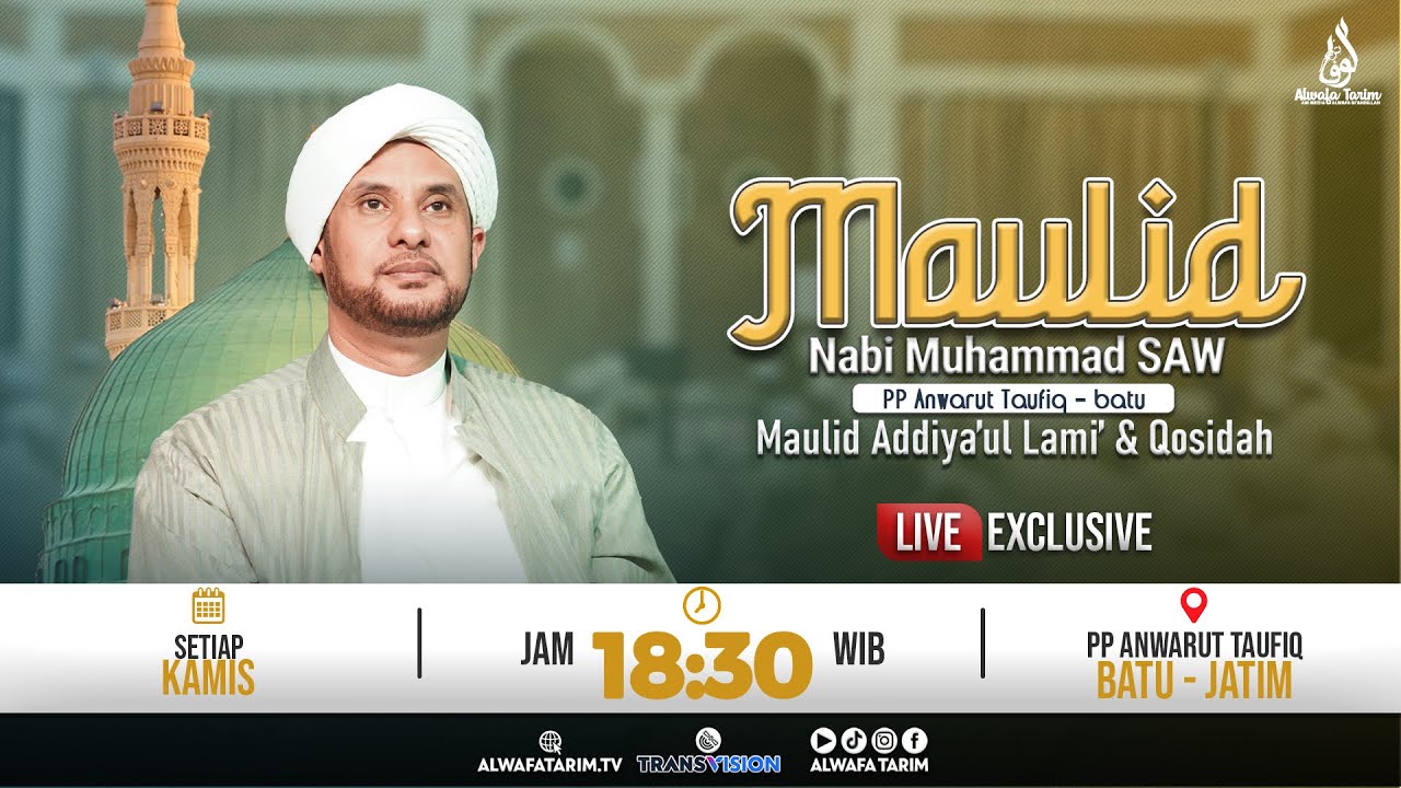🔴LIVE | PEMBACAAN MAULID NABI SAW, PP ANWARUTTAUFIQ, AL HABIB JAMAL BIN THOHA BA'AGIL