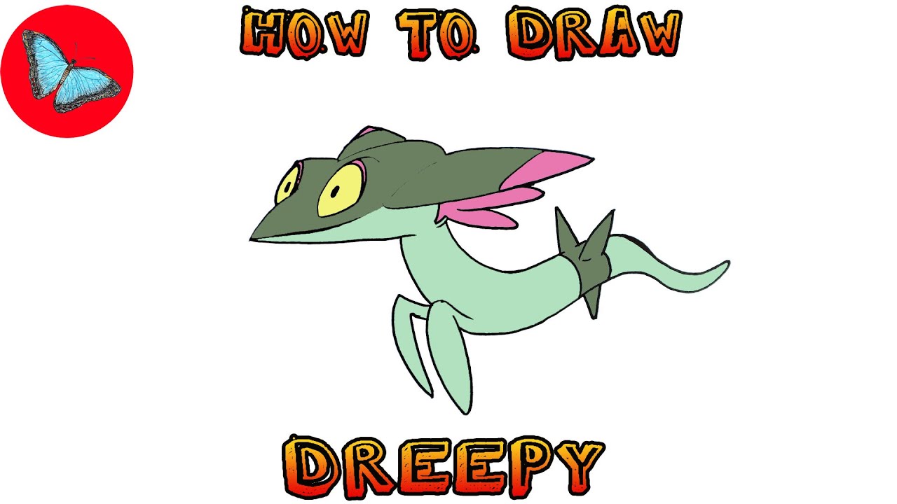 How To Draw Pokemon - Dreepy | Drawing Animals