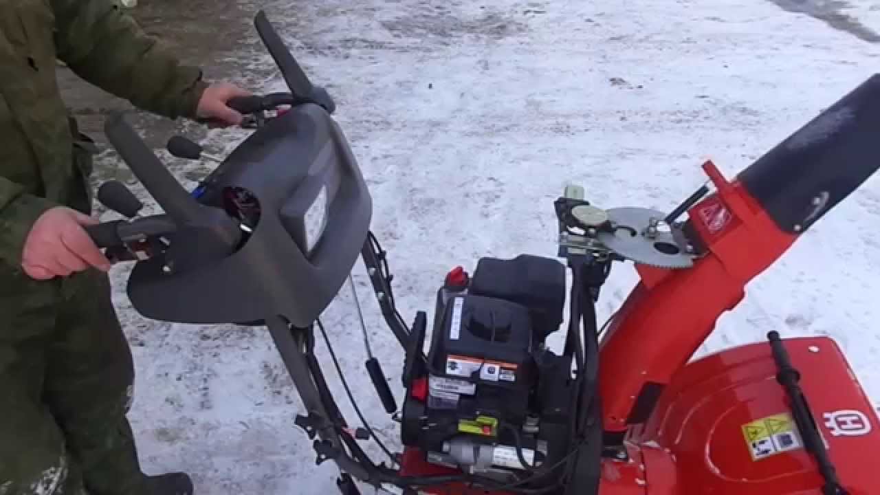 Husqvarna ST261E. Снегоуборшик, снегооткидыватель. Электропривод жёлоба и клюва своими руками.