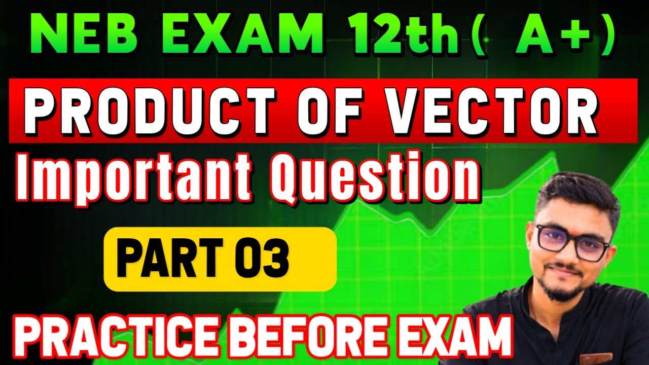 PRODUCT OF VECTORS CLASS 12 #NEB IMPORTANT QUESTIONS 3  MARKS