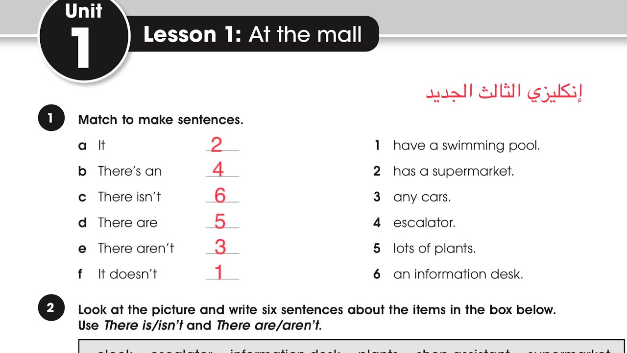 #كتاب_الانكليزي_الجديد للصف #الثالث_متوسط حل صفحة 4 / 5 / 6 من كتاب النشاط الجديد