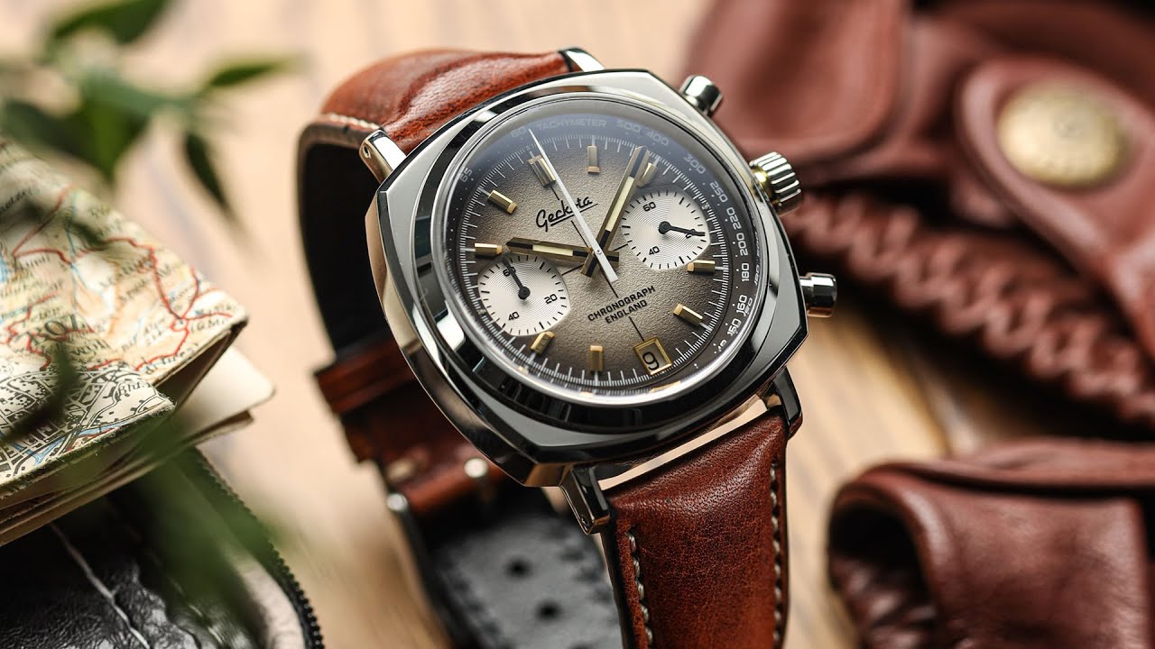 First look at the Geckota Chronotimer Brown Fumé Dial