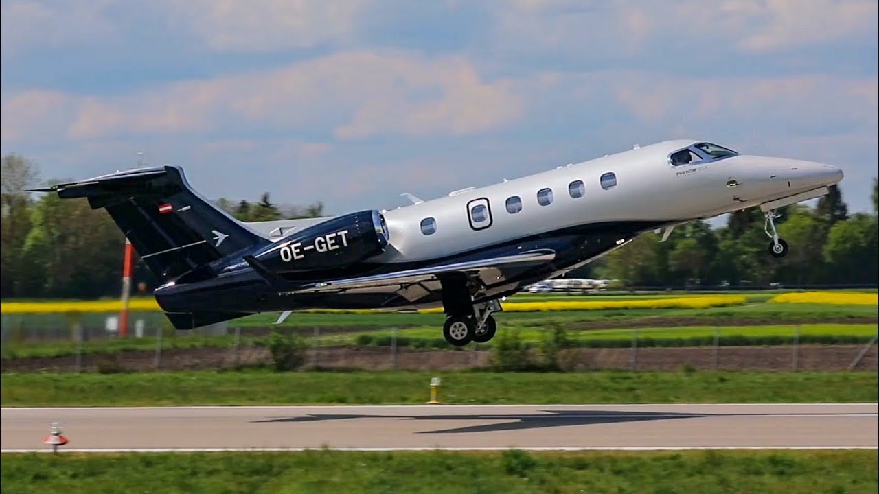 2500ft/ 750m TAKE OFF Embraer Phenom 300E - EXTREME SHORT!