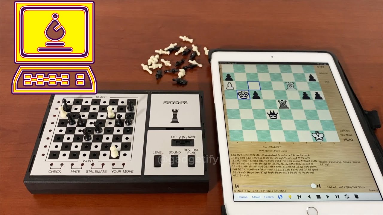 CXG Portachess: 80s Portable Chess Computer ♕ Gadgetify