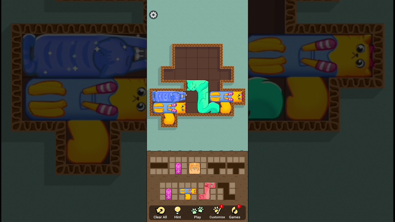 Try to solve New Puzzle cats #casual #satisfying #gameplay #games