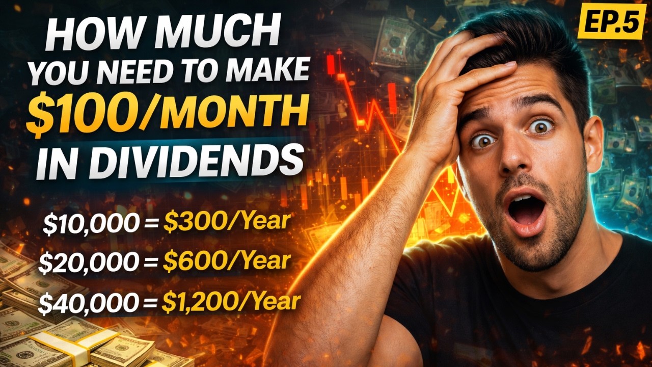 How Much You Need to Make $100 Month in Dividends #investing #finance #money #passiveincome #