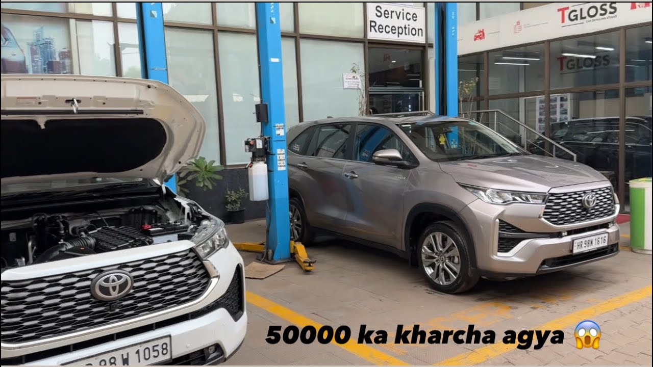 My Innova Hycross 40000 Service Cost| Major Service😱| Full denting painting Done✅ || KC Vlogs