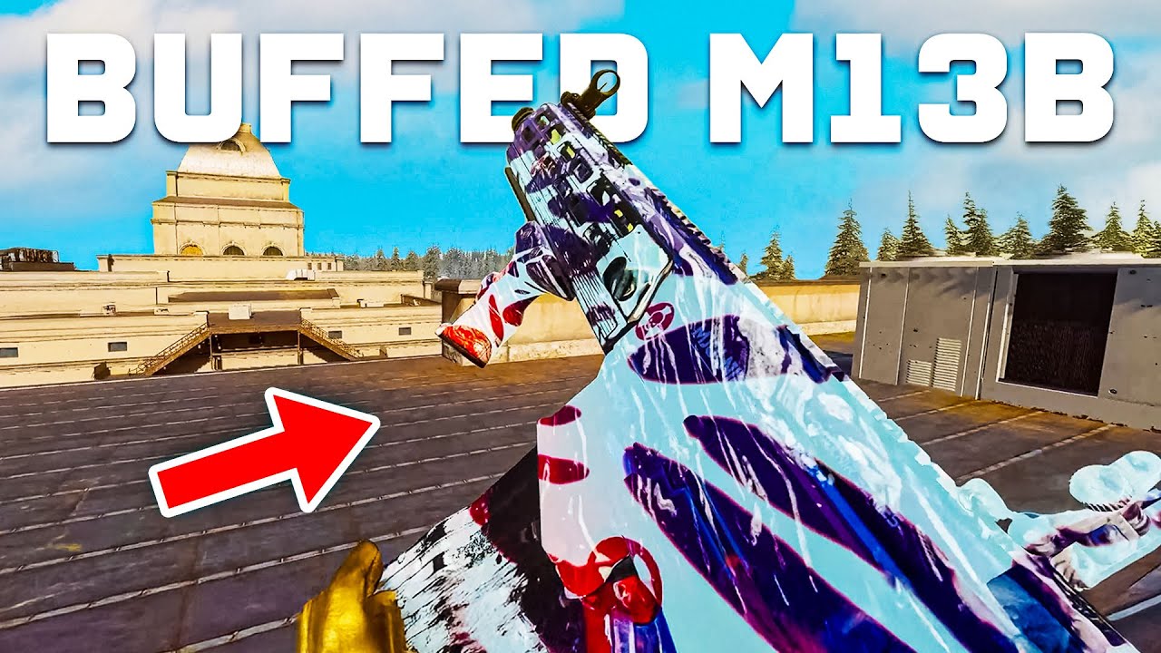USING The NEW BUFFED M13B CLASS SETUP in WARZONE!