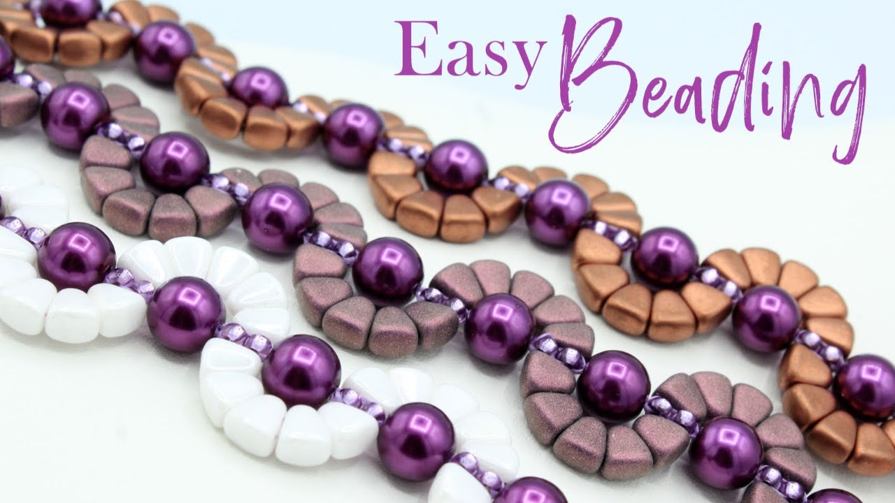 DIY How to Bead Your Own Bracelet using Czech Glass Beads, Toho Seed Beads & Glass Pearls