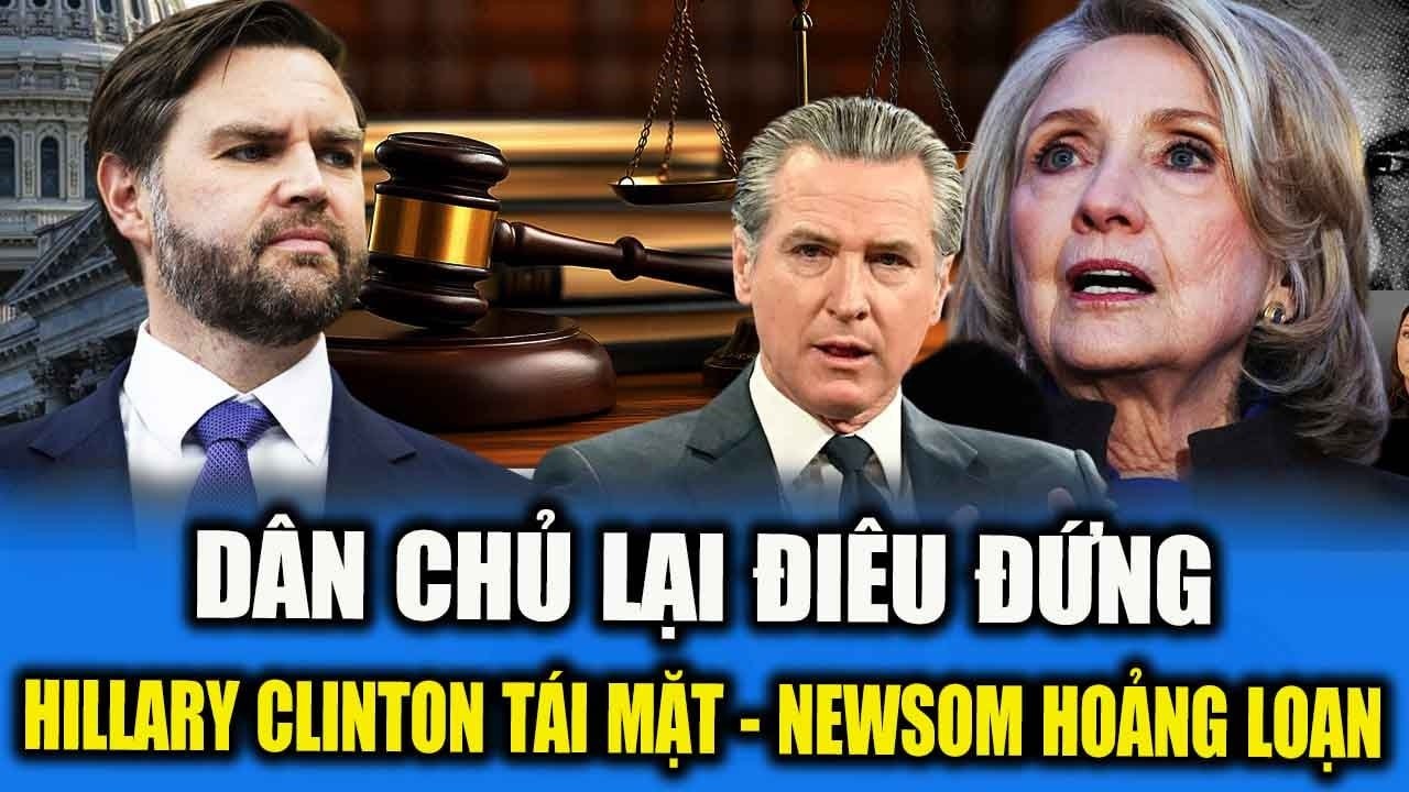 HILLARY TÁI MẶT BỎ TRỐN VÌ BỊ TRUY VẤN VỀ EPSTEIN, NEWSOM HOẢNG LOẠN SỢ HÃI TRƯỚC VANCE | Tammy USA