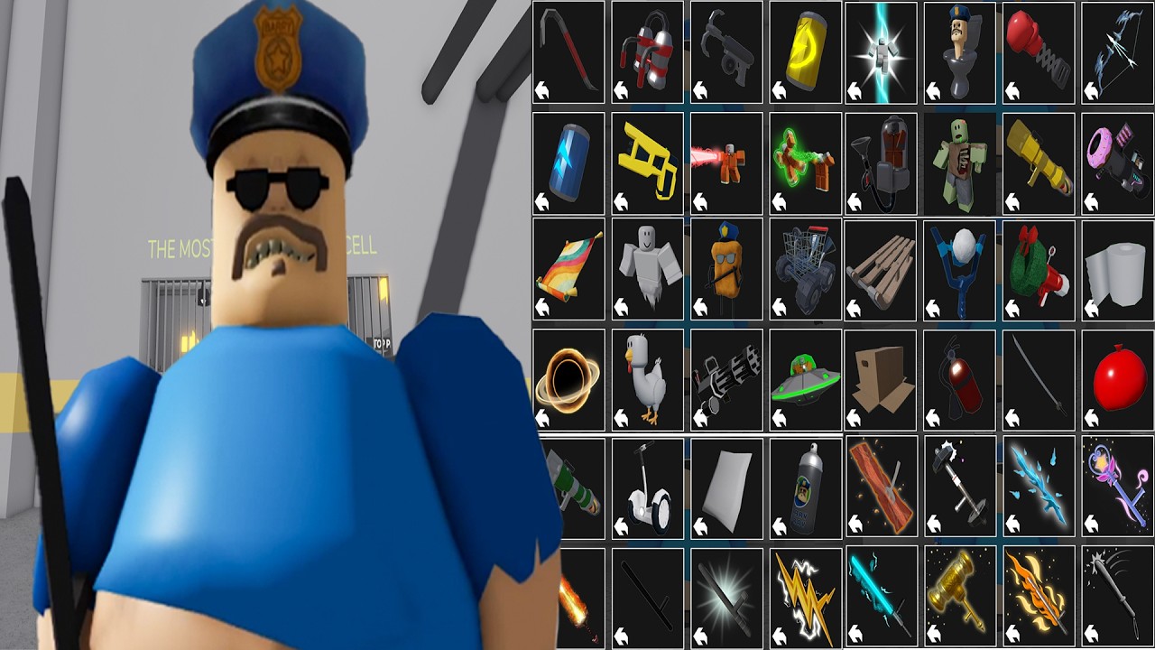 BARRY'S PRISON RUN! (OBBY) BARRY IS HUGE! 💥All Items & All Bosses Unlocked Full Gameplay