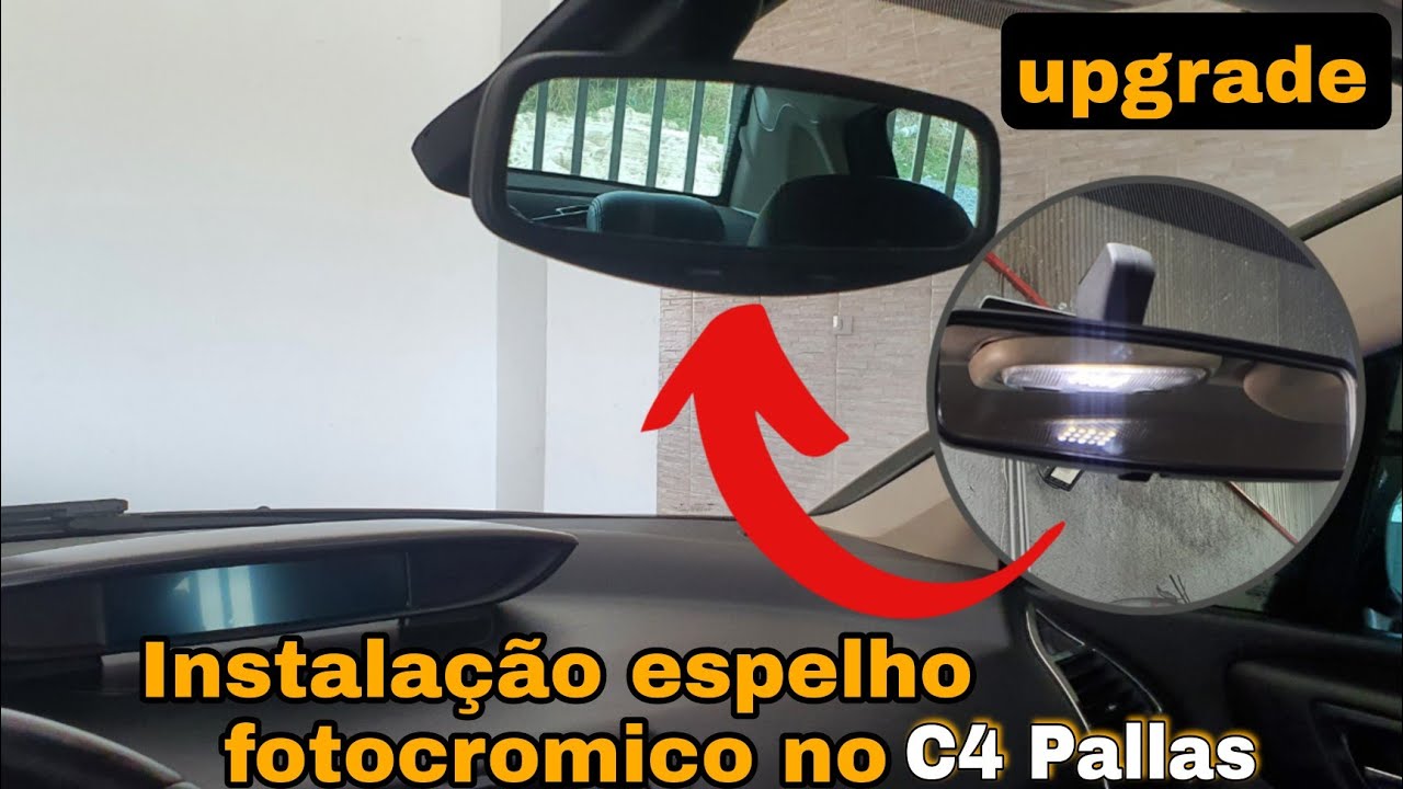 Instalação do espelho fotocromico + Sensor de chuva no Citroen C4 GLX