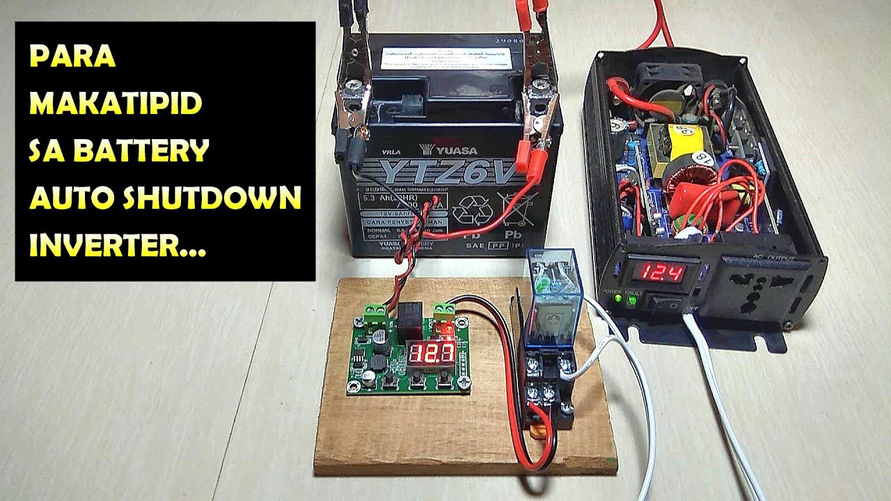 PAANO LAGYAN NG AUTO SHUTDOWN ANG INVERTER PAG NAG LOW VOLTAGE ANG BATTERY