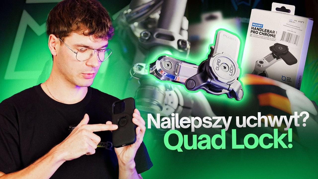 Jak bezpiecznie zamocować telefon na swoim motocyklu? - Uchwyt Quad Lock