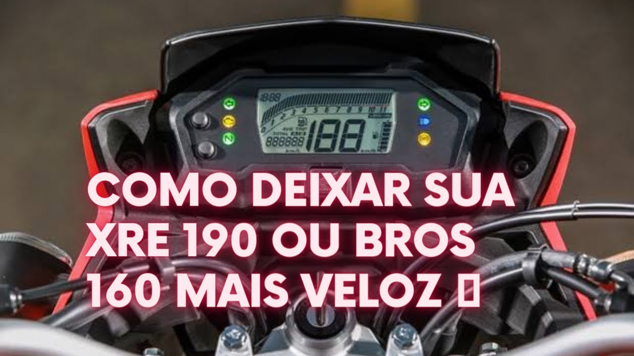 Como Deixar a Xre 190 mais veloz 🏍️💨