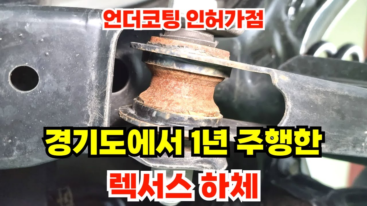 언더코팅 필요없다는 렉서스 1년후 하체모습