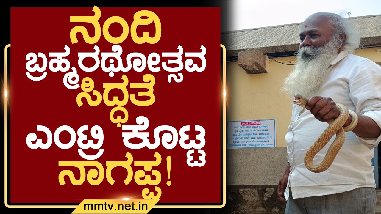 ನಂದಿ ಬ್ರಹ್ಮರಥೋತ್ಸವ ಸಿದ್ಧತೆ-ಎಂಟ್ರಿ ಕೊಟ್ಟ ನಾಗಪ್ಪ ! | ಚಿಕ್ಕಬಳ್ಳಾಪುರ @MMTV-News 10-02-2026