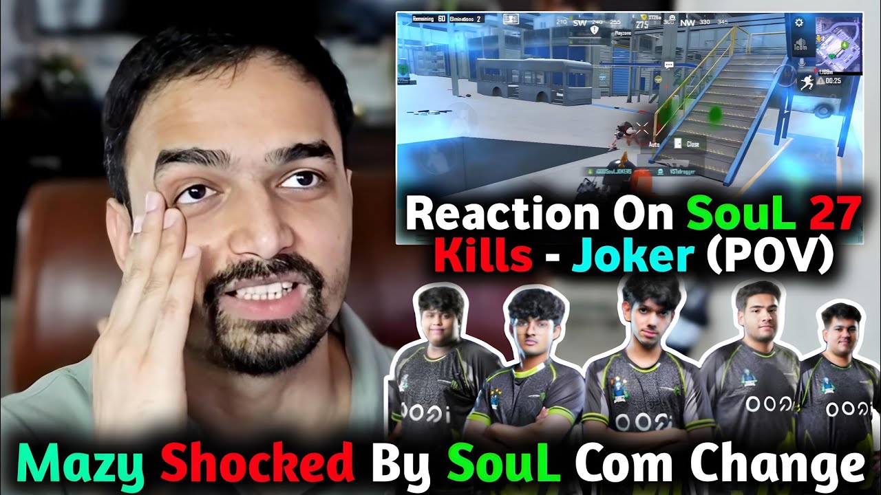 Mazy Shocked by Nakul Humble Com😂 Crazy Reaction on SouL 27 Kills CD - Joker Solo 10 Kills🚀