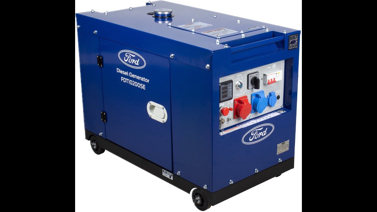 Ford FDT10200SE generator instellen (Hrz en voltage)