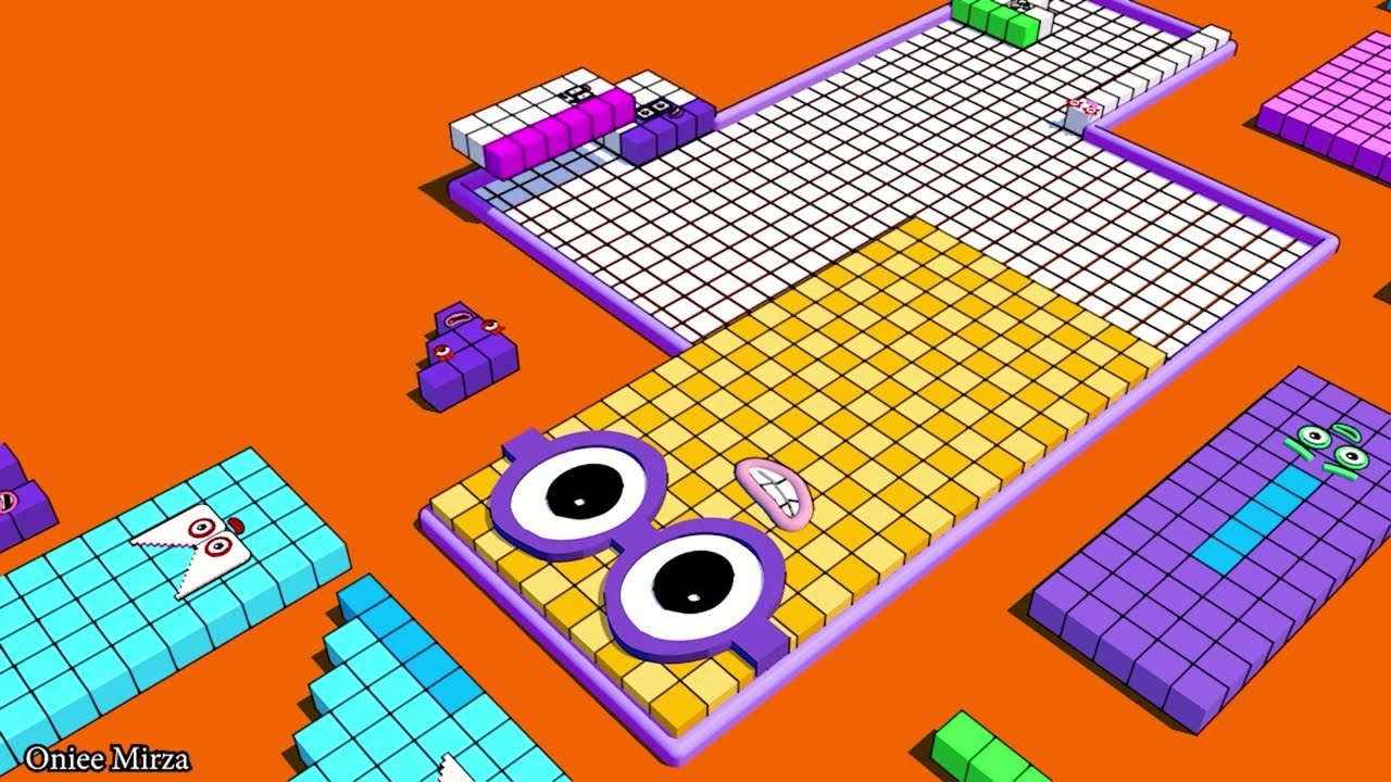 Numberblock Puzzle Tetris Game 625 3D ASMR Fanmade Animation