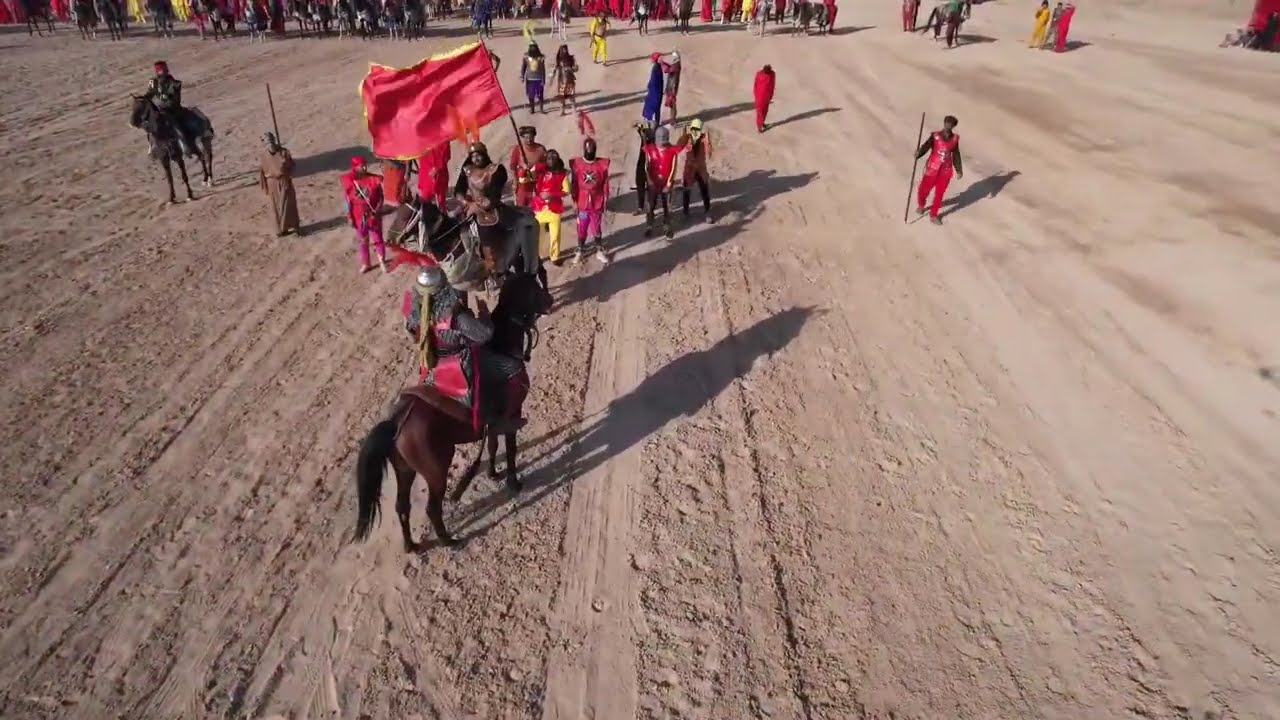 شبيه واقعة الطف الأليمة اليوم العاشر من شهر محرم الحرام 1444هـ موكب اهالي ناحية شيخ سعد محافظة واسط