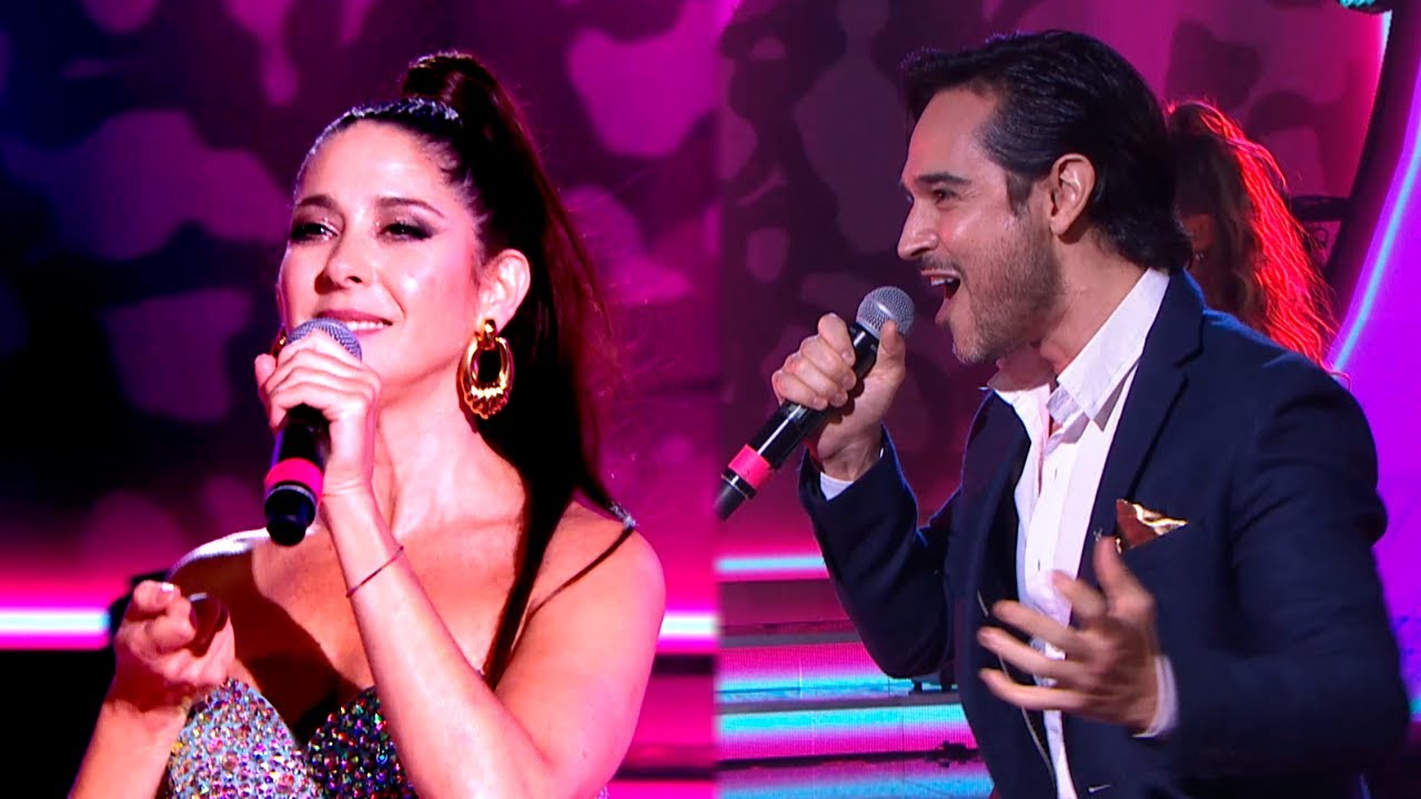Laura Novoa y Pato Arellano se divirtieron en el cuarteto cantando 