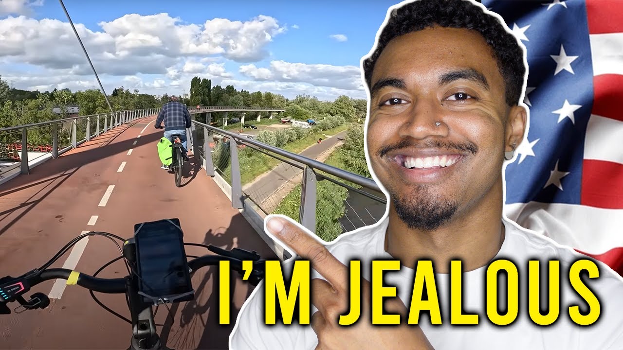 American Reacts to I Cycled Around the Netherlands...again