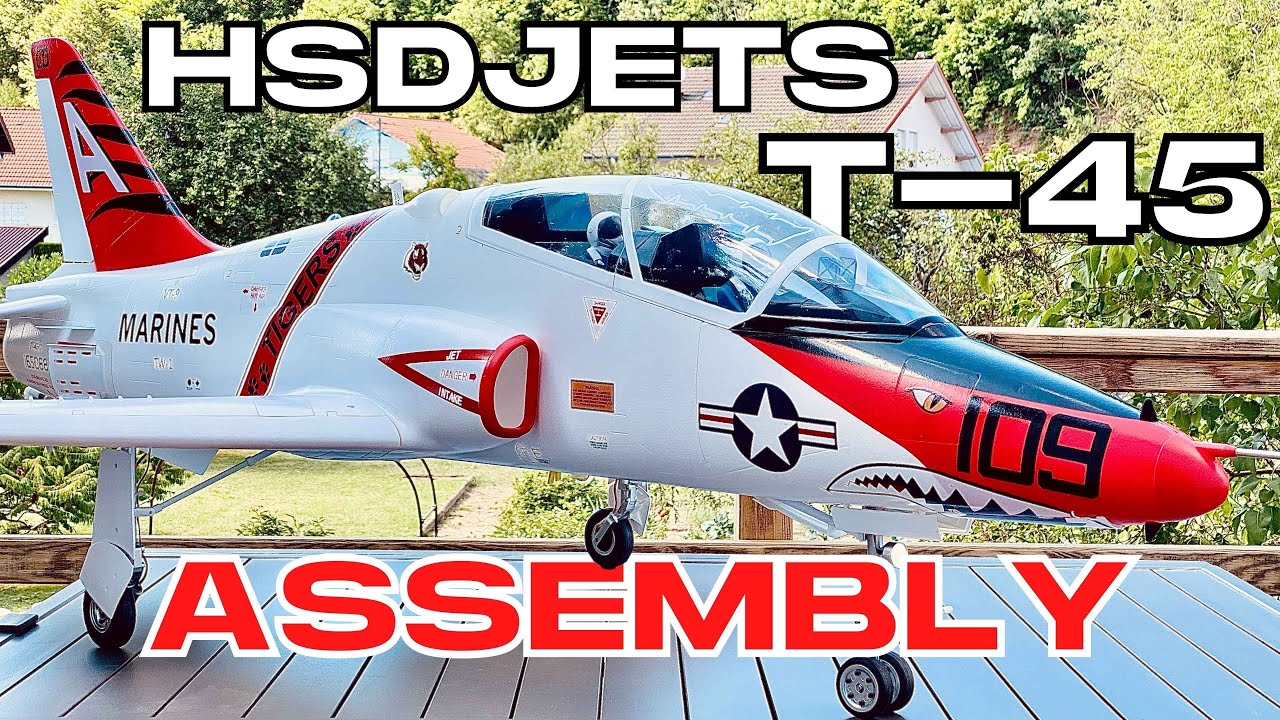 Perfect ASSEMBLY | HSDJETS T-45 Goshawk Turbine Jet RC PLANE | (English/Français) 4K