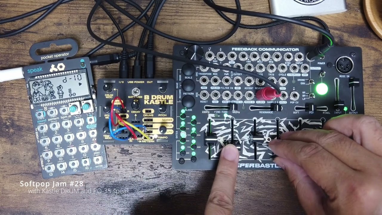 Bastl Softpop SP2 Jam 28 (with Kastle DRUM and PO-35 speak)
