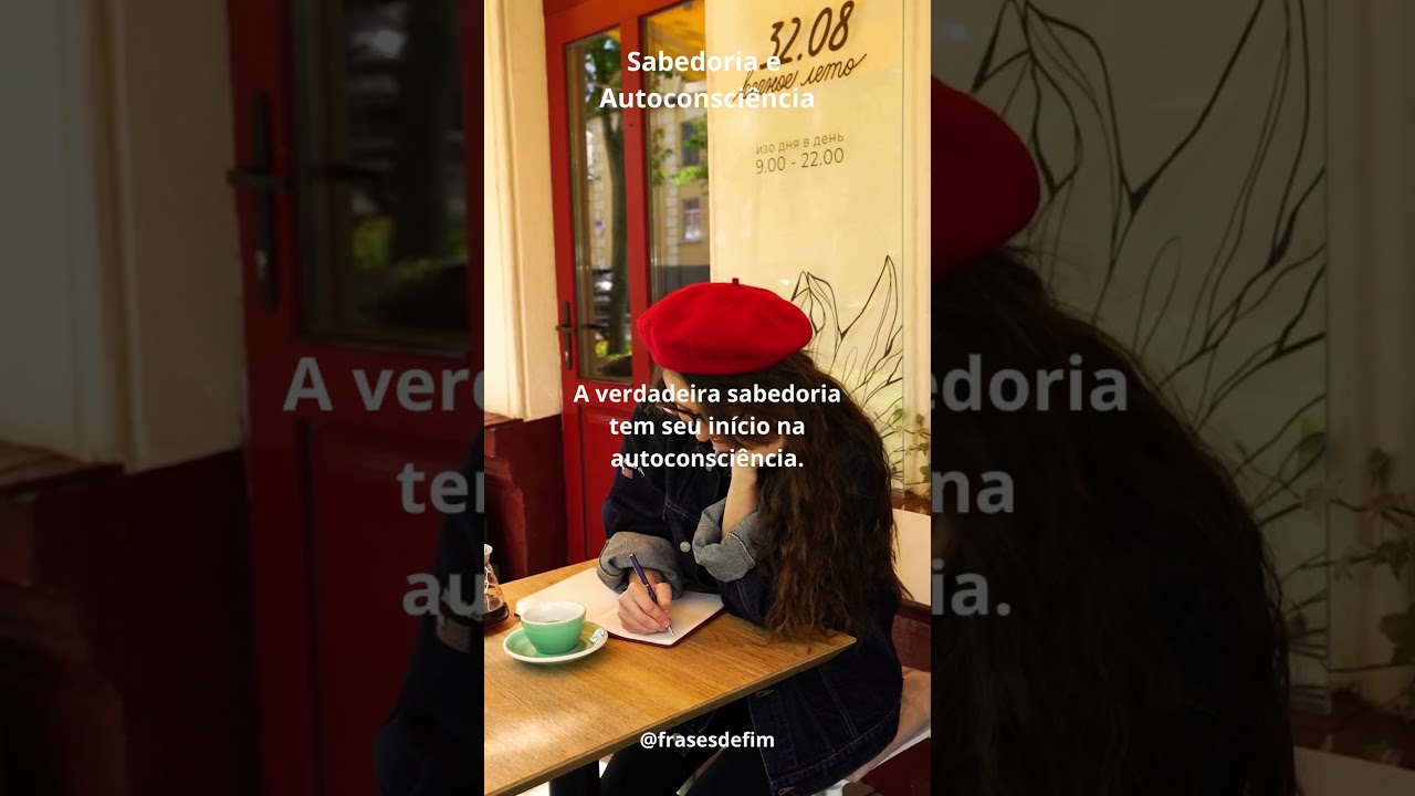 Sabedoria e Autoconsci&ecirc;ncia #autorreflexao #motiva&ccedil;&atilde;o