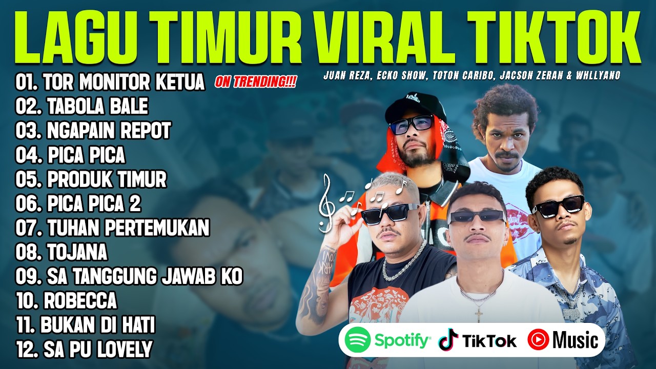 LAGU TIMUR TOR MONITOR KETUA (LIRIK) ECKO SHOW, JUAN REZA, JACSON ZERAN, WHLLYANO LAGU TIMUR TERBARU