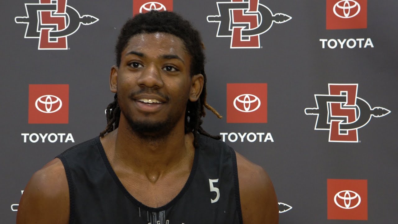 SDSU MEN'S HOOPS: PHARAOH COMPTON & NICK BOYD PREVIEW UTAH STATE