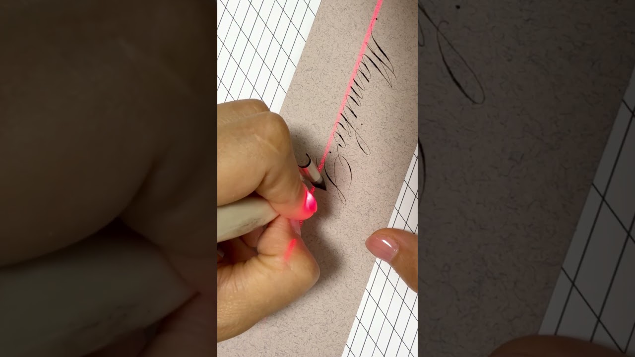 Left handed Calligraphy
