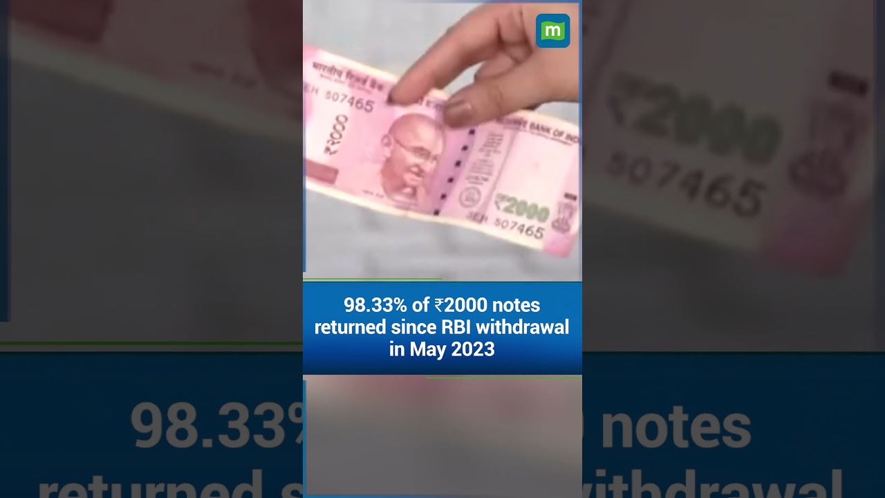 ₹2000 Notes: ₹5,956 Crore Still in Circulation as RBI Reports 98.33% Returned Since Withdrawal