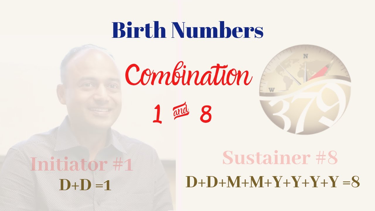 1 & 8 Combination| Anti numbers in birth date | Personality number 1 & 8 | Numerology Birth Date|