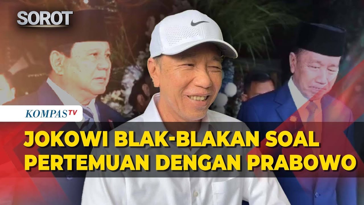 Jokowi blak-blakan Ketika Ditanya Isi Pertemuan dengan Prabowo