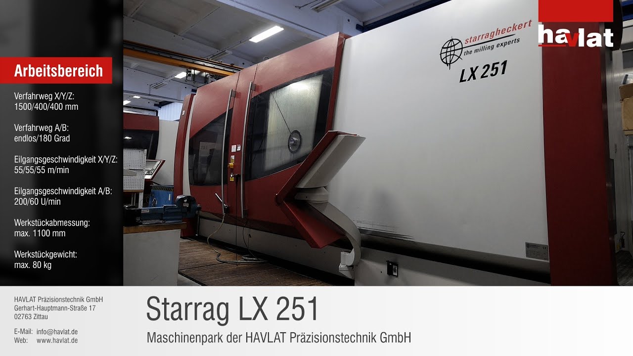 Starrag LX 251 - Fertigung großer Turbinenschaufeln im Bereich Energietechnik und Kraftwerkstechnik