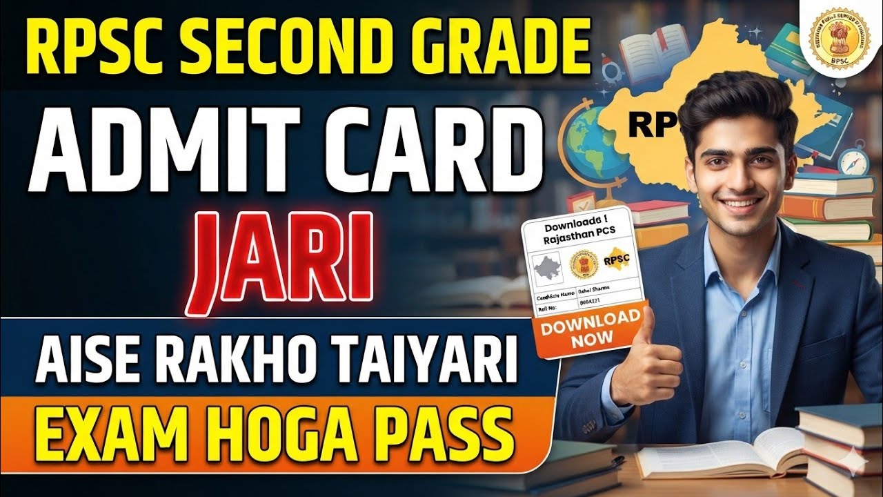 How to check RPSC 2nd Grade exam center | How to check RPSC 2nd Grade exam city