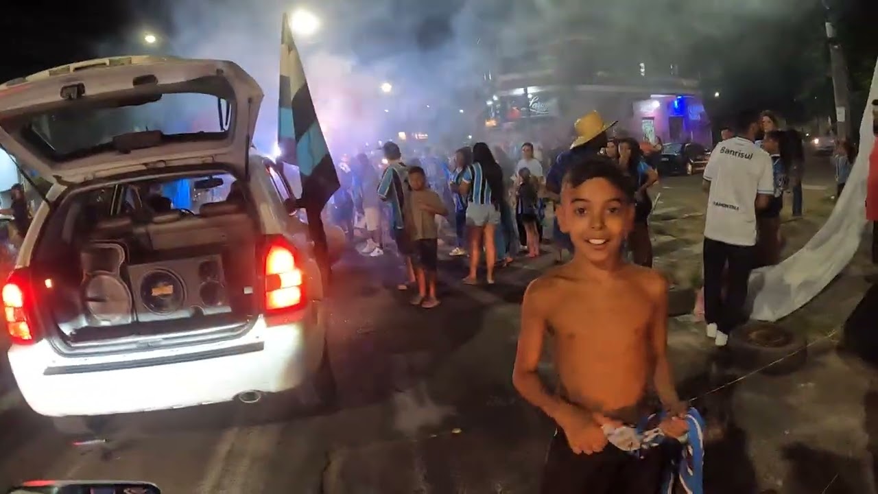 Grêmio campeão gaúcho 2026..guajuviras em festa